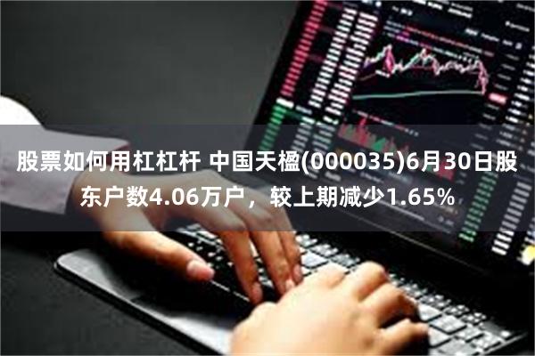 股票如何用杠杠杆 中国天楹(000035)6月30日股东户数4.06万户，较上期减少1.65%